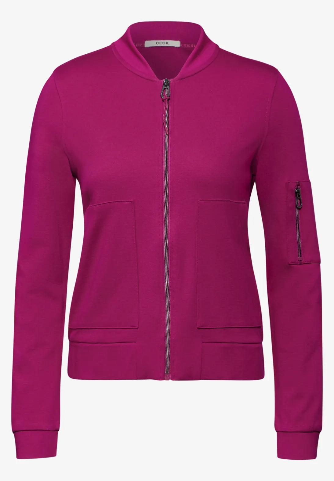 Cecil Soft jacket with zip detail pink 322089