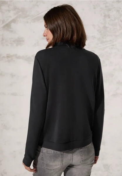 Cecil Black soft jacket with zip