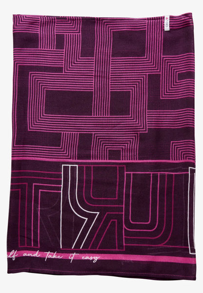 Cecil cotton feel loop scarf in Berry or Petrol  572536