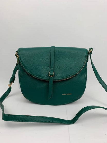 Crossbody Faux leather Saddle bag. Red Green Black