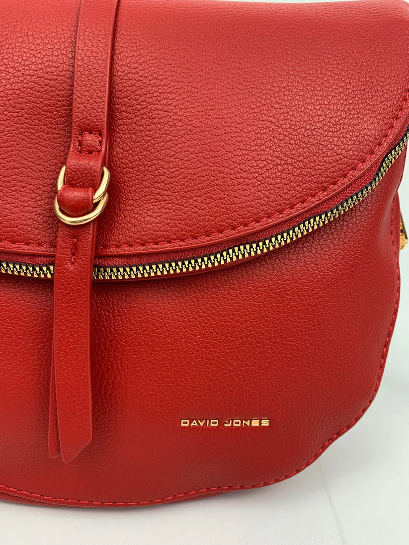 Crossbody Faux leather Saddle bag. Red Green Black