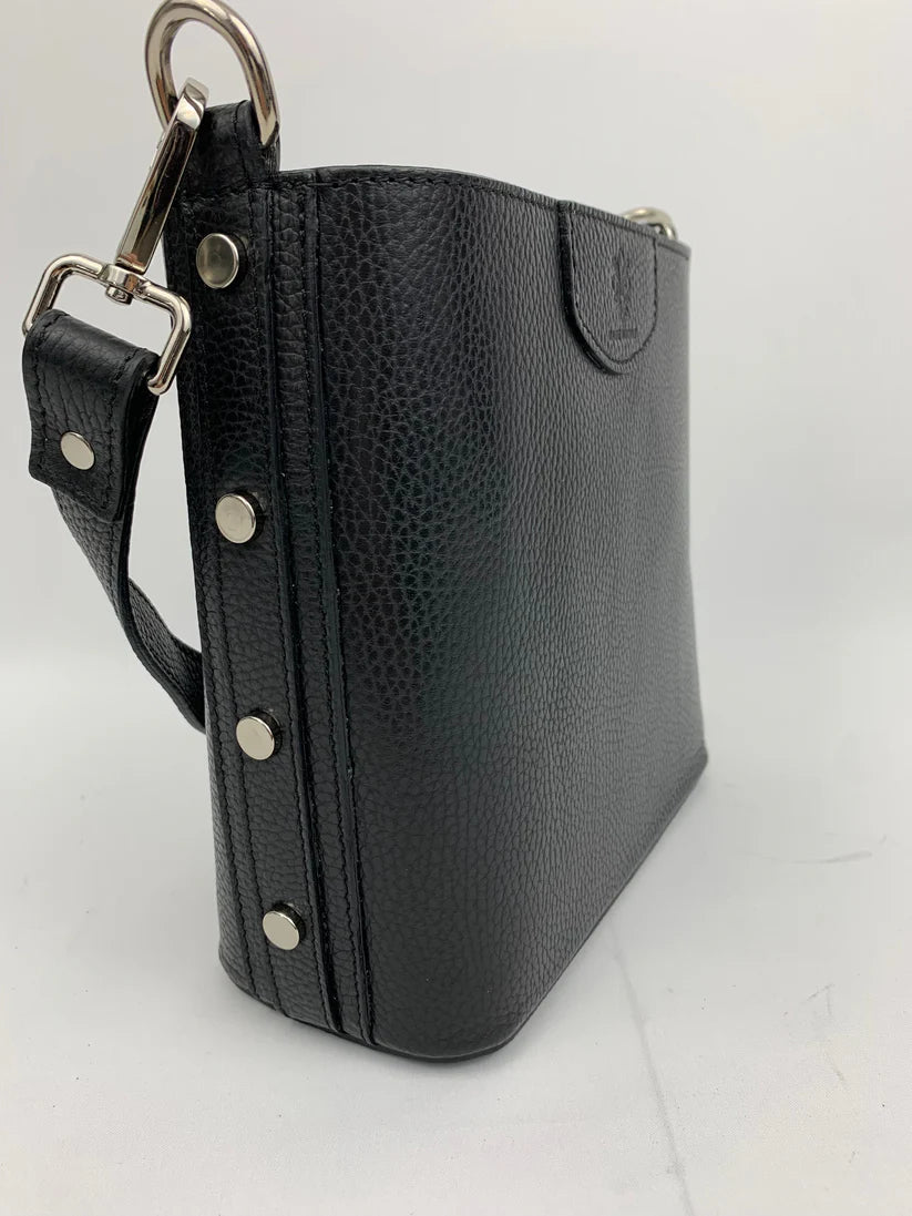 Italian Leather Crossbody bag with silver stud detail