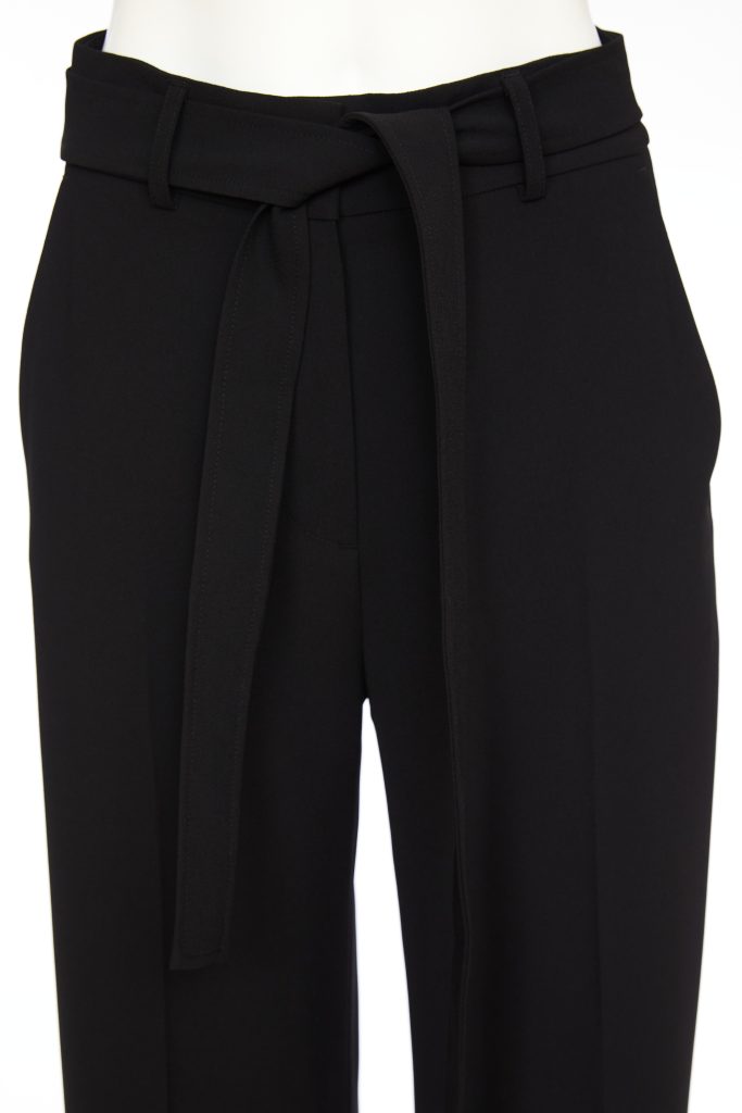 Kate Cooper Black Wide leg trousers with Tie Belt