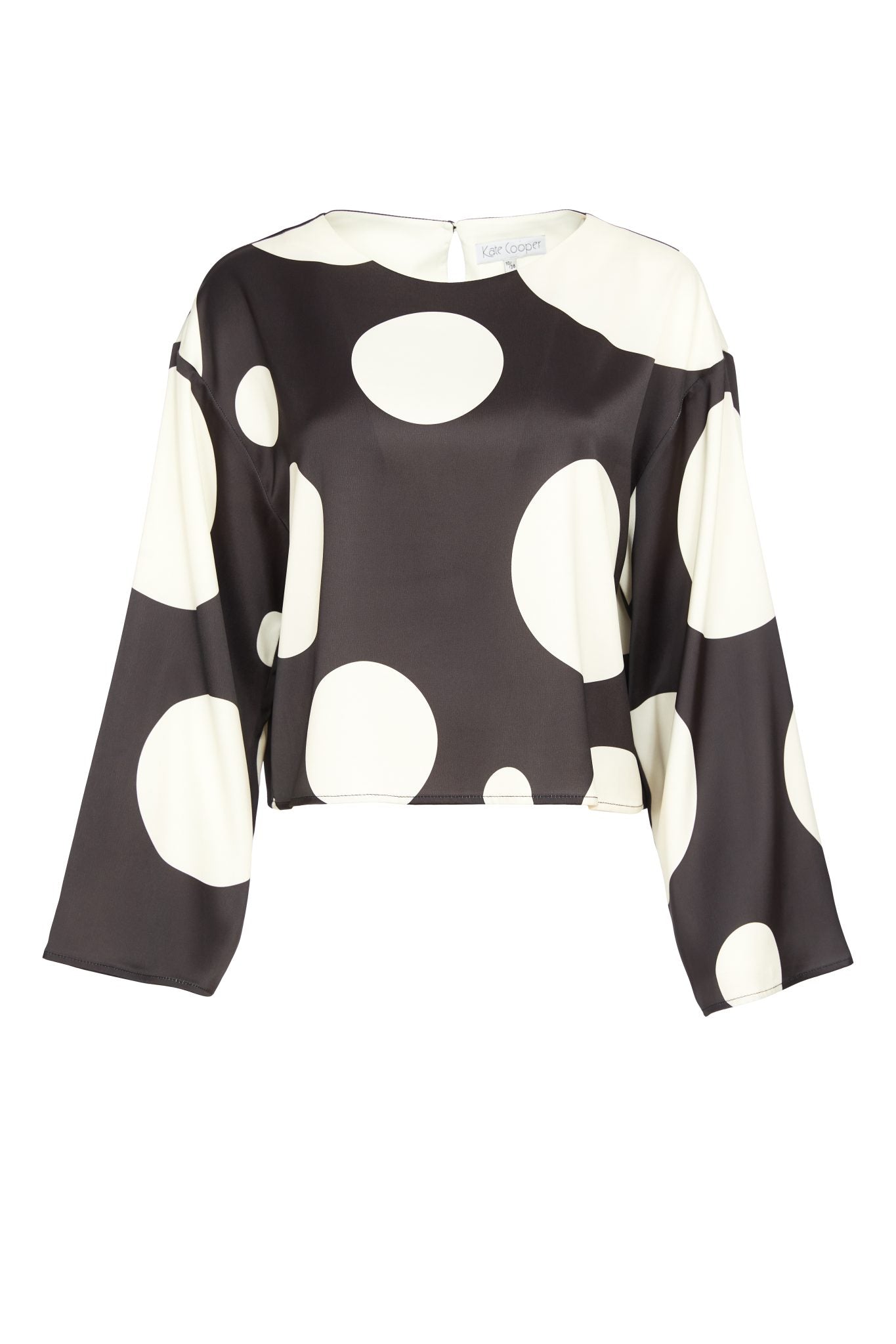 Kate Cooper Silky Round ~neck Spot Blouse  Kcaw24112