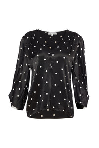 Kate Cooper Spot print Silk blouse Kcaw24125