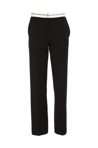 Kate Cooper Black classic trousers with contrast waist band Kcaw24148