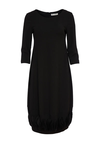 Kate Cooper Black dress with Ruffle Hem Kcaw24153