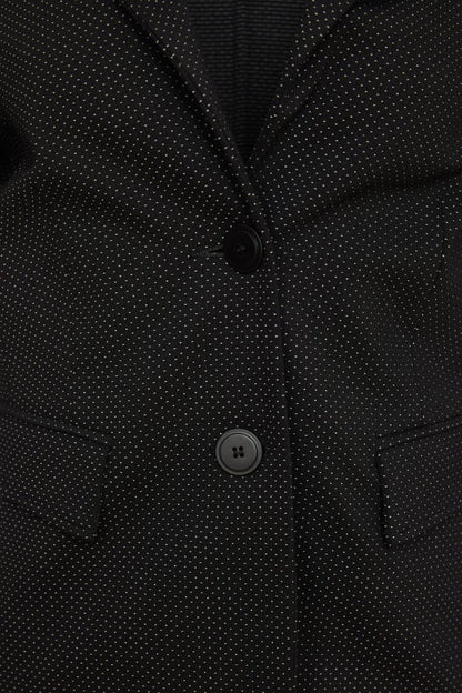 Kate Cooper Black Single breasted suit jacket with fine pin dot print