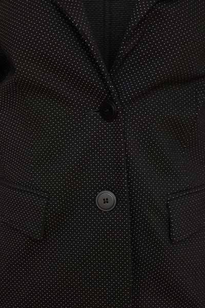 Kate Cooper Black Single breasted suit jacket with fine pin dot print