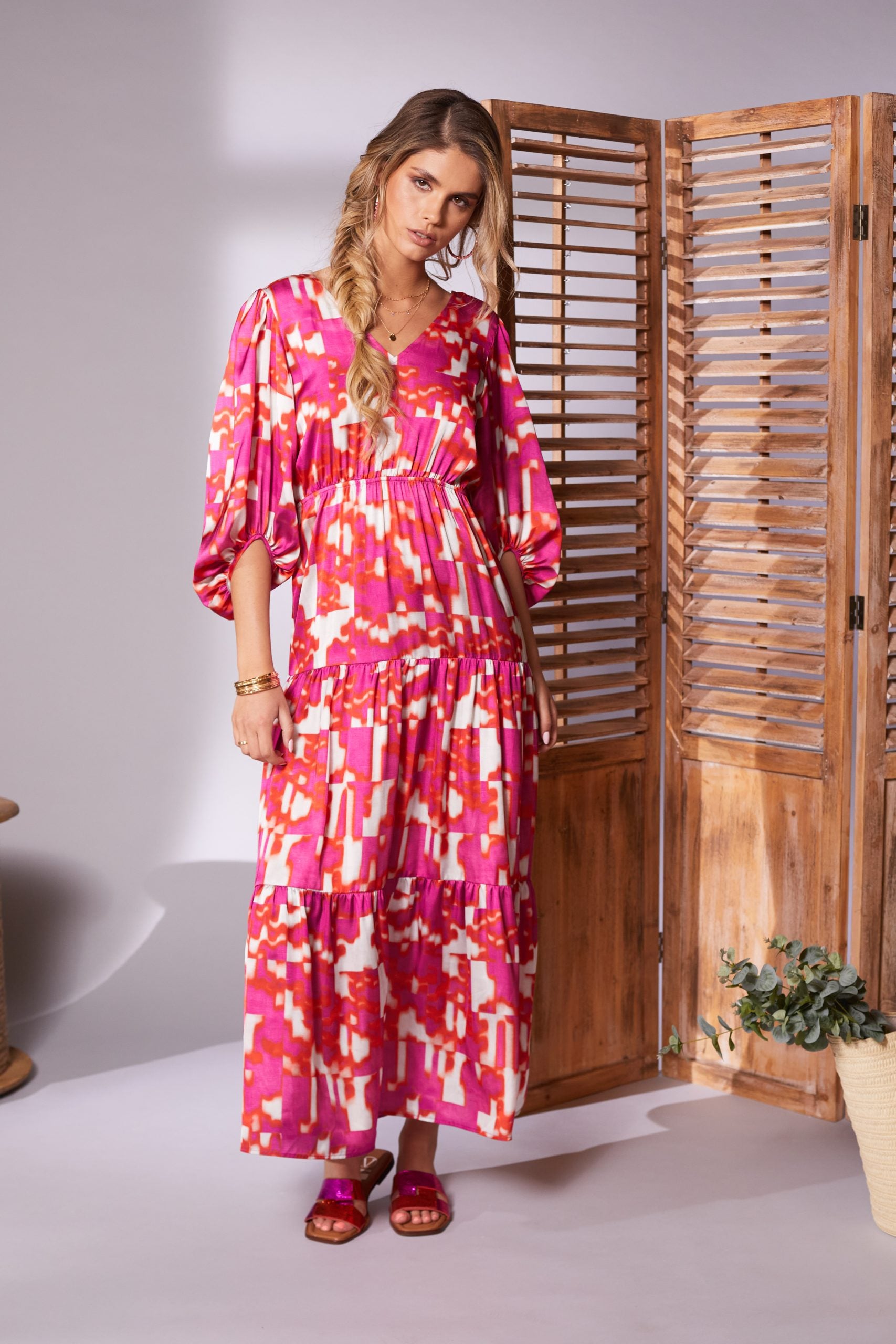 Kate Cooper Vibrant print Boho Dress Kcs24118