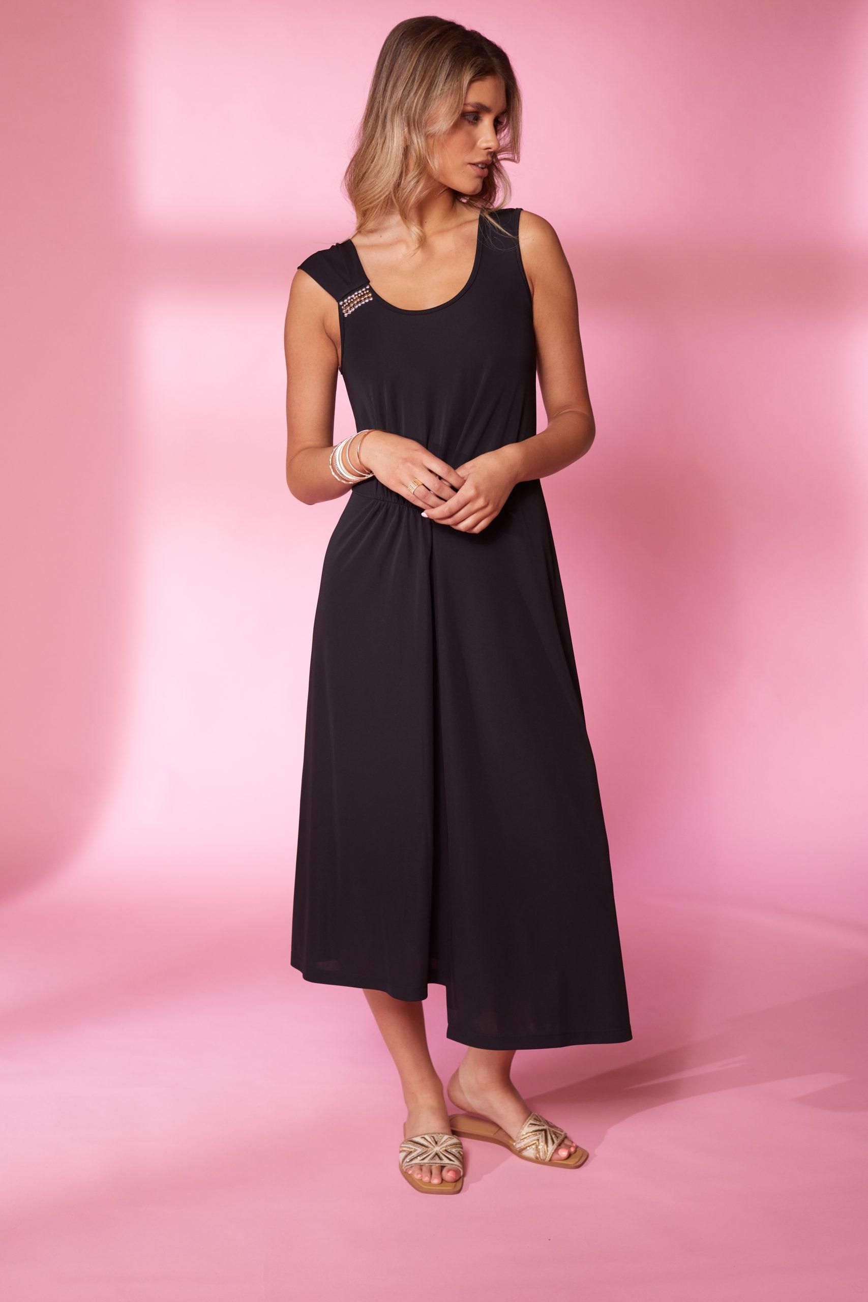 Kate Cooper Jersey dress with shoulder trimKcs24141