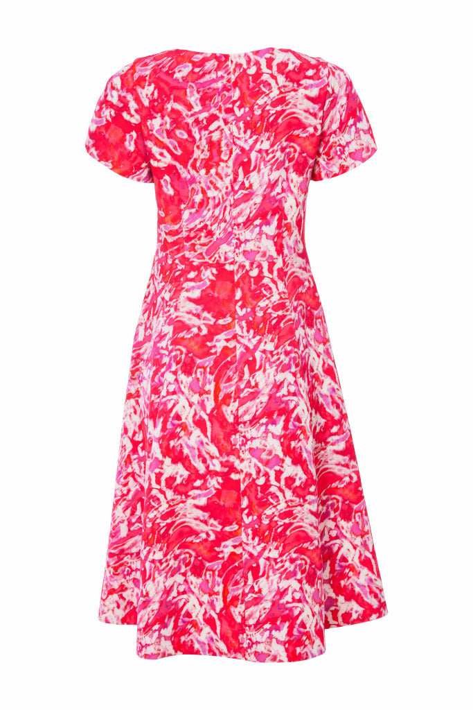 Kate Cooper Pretty Print Flare Dress with pockets Kcs25145