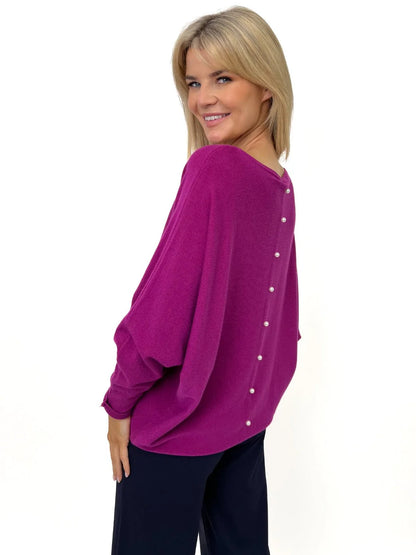 Kate And Pippa Elba Knit with Pearl detail. All Colours