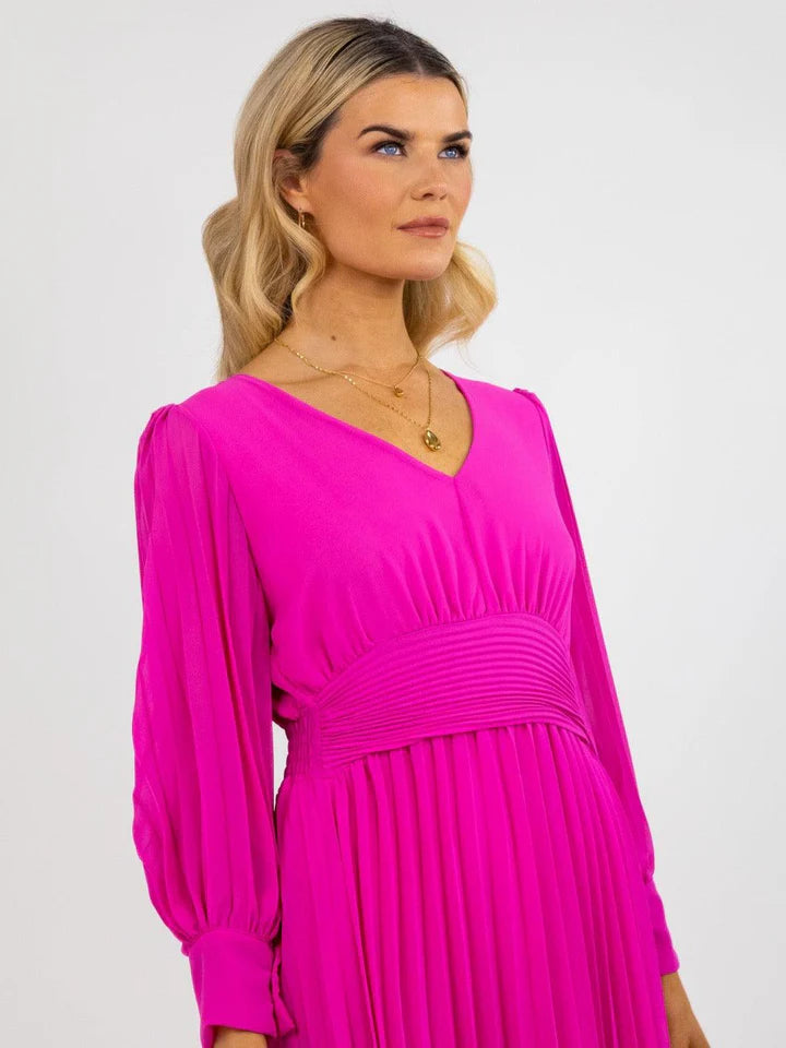 Kate And Pippa Hannah Midi dress in Pink