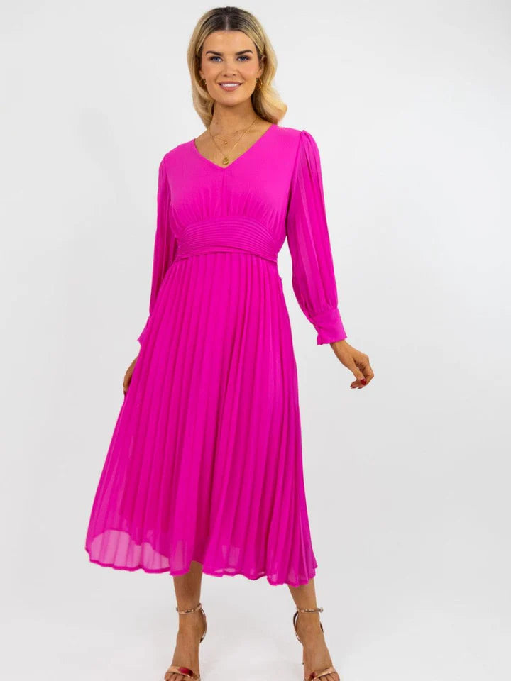 Kate And Pippa Hannah Midi dress in Pink