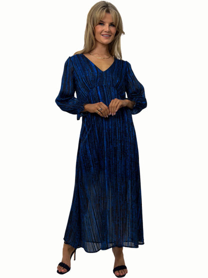 Kate And Pippa Streasa Empire line midi dress in Royal blue  1