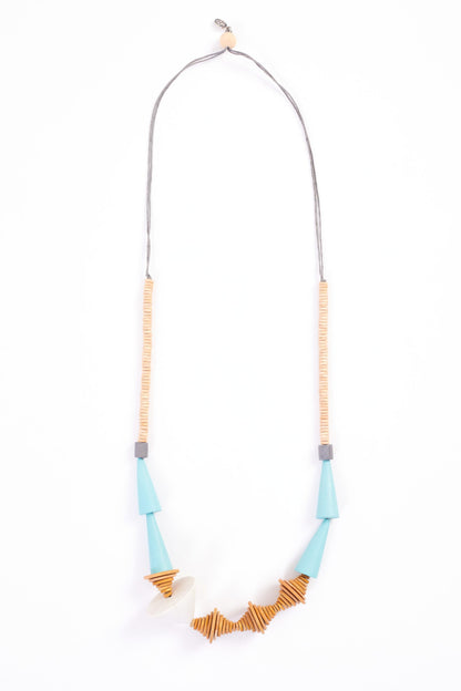 Naya  Necklace with colour triangle trims Nas24350