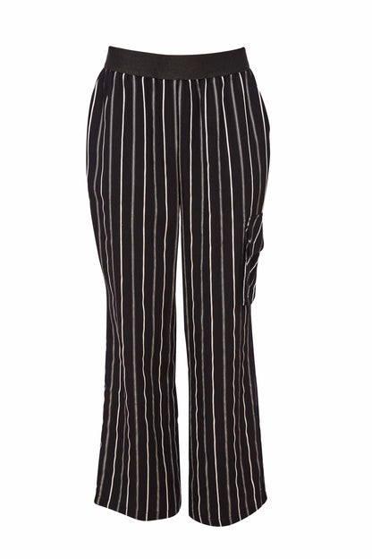 Naya Stripped trouser with side pocket detail Nas25174