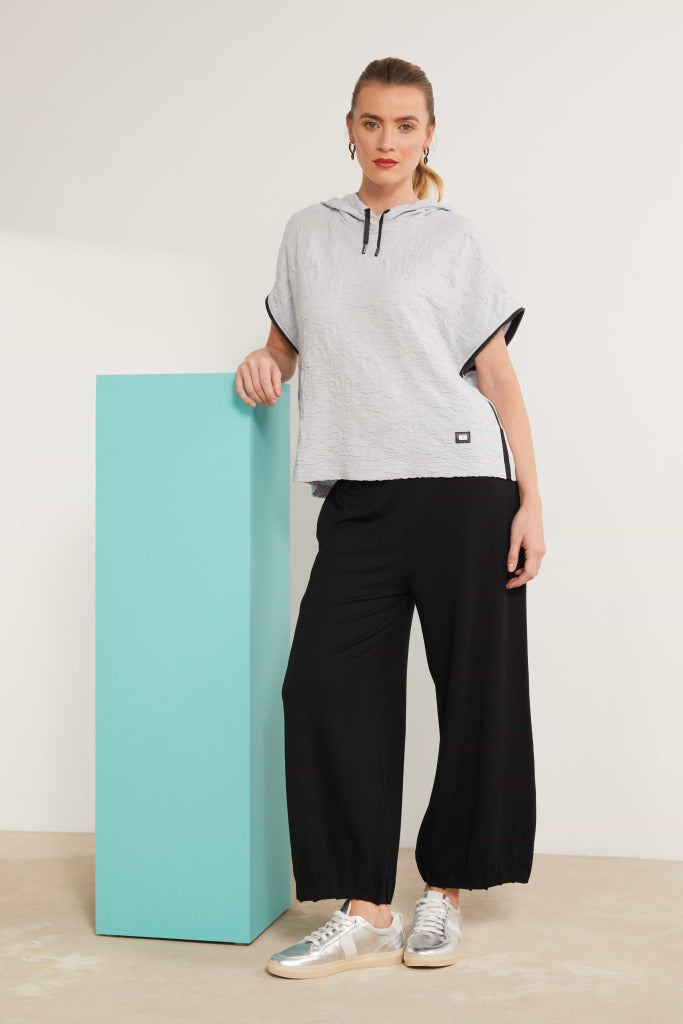 Naya Jersey Wide leg trouser with tuck hem detailNas25153