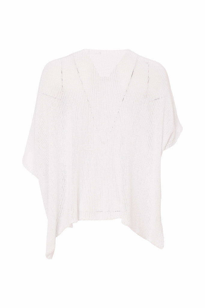 Naya Oversize lose weave V Neck Knit in ~White Or Black as25308