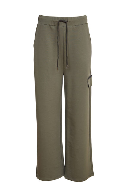 Naya Supersoft trousers with contrast drawstring and Faux pocket Naw24147