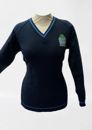 Presentation College Headford Navy Crested Jumper