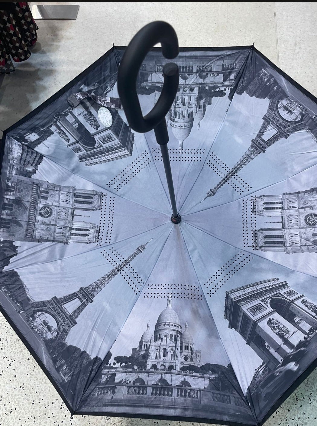 Self Standing reverse image Umbrella.