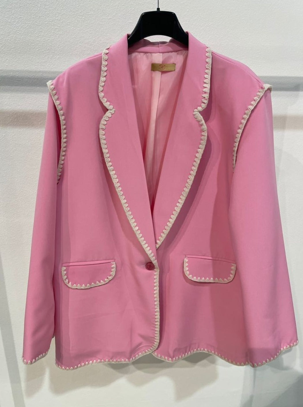 Exquiss Oversize Blazer With Trim