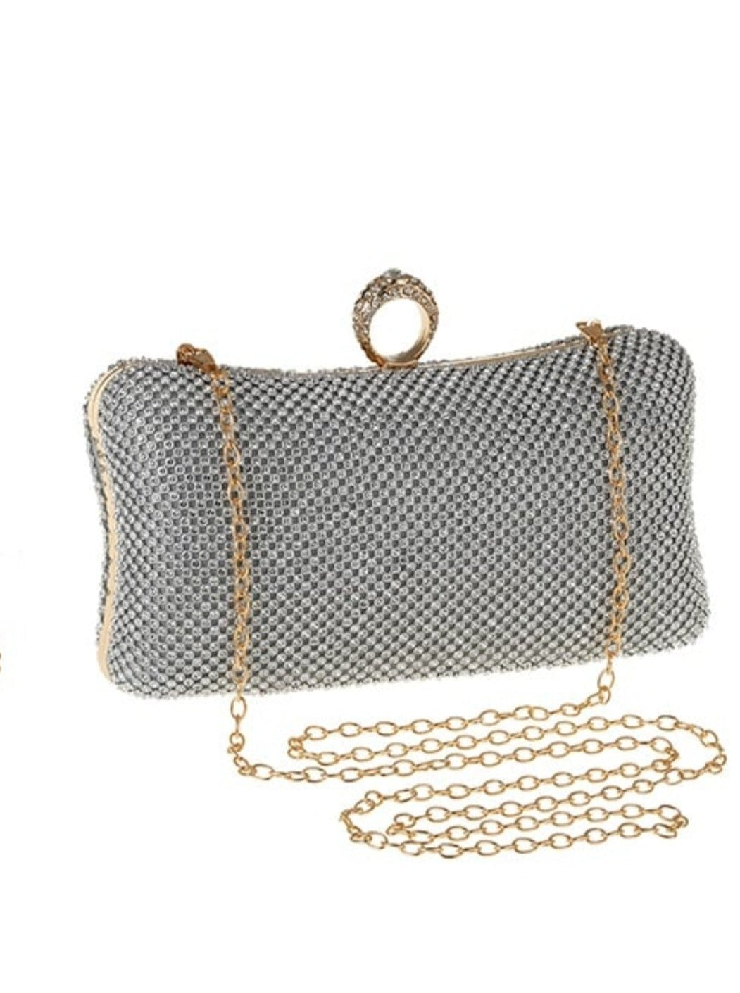 Silver Diamante Clutch bag 1127142