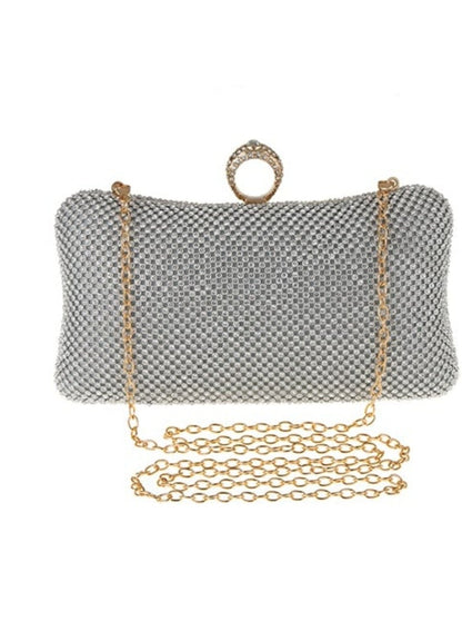 Silver Diamante Clutch bag 1127142