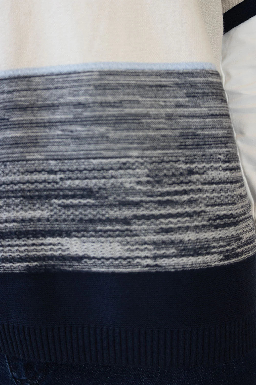 No2morrow Sleeveless knit in Navy and White Kw006 Navy