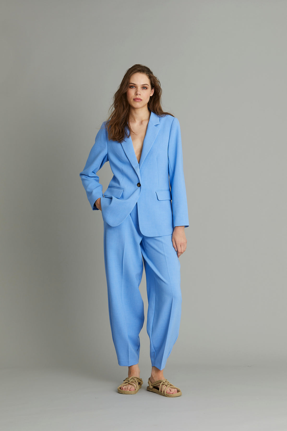 Rue De Femme Safia Blazer in Spring Blue