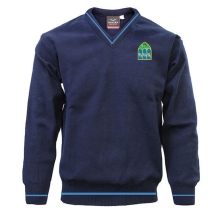 Presentation College Headford Navy Crested Jumper