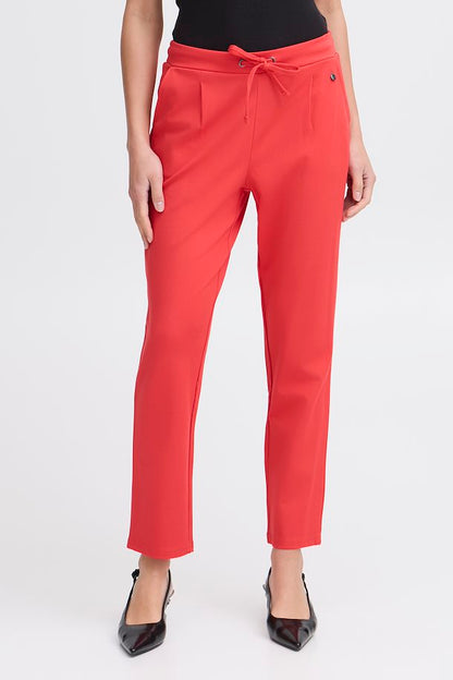 Fransa Jersey stretch Trousers in Coral 20605622