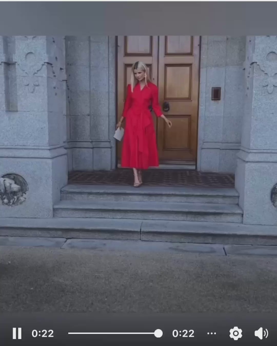 Kate And Pippa Victoria dress in Red