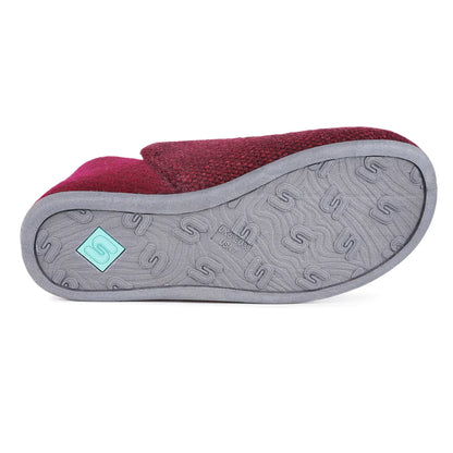 Shu Da Isobel closed back slipper in Rich Berry