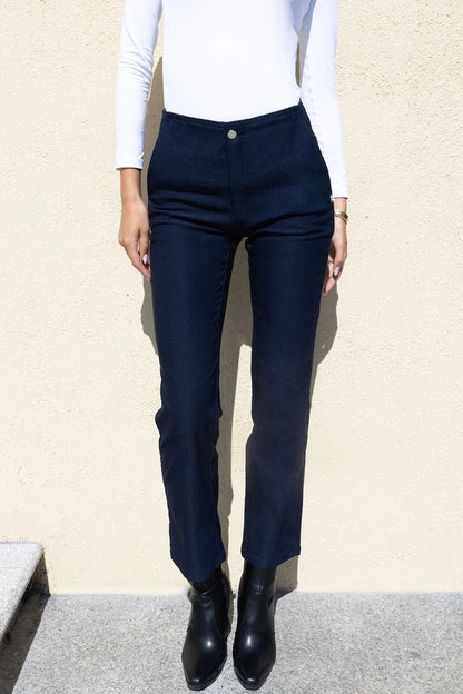 No2morrow Rome high waisted denim trousers Indigo 29&quot;