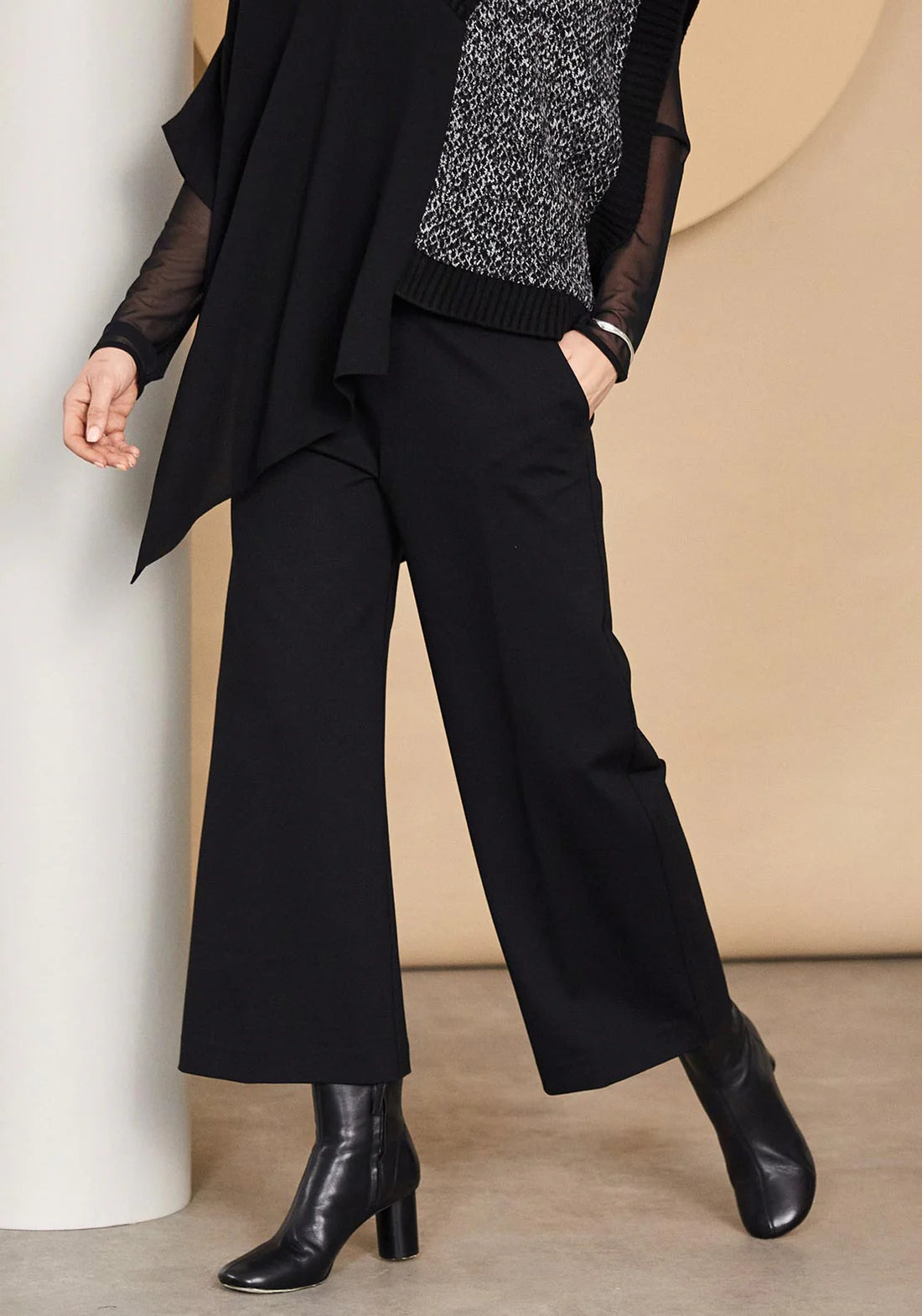 Naya Winter weight Wide leg jersey trouser Naw24329