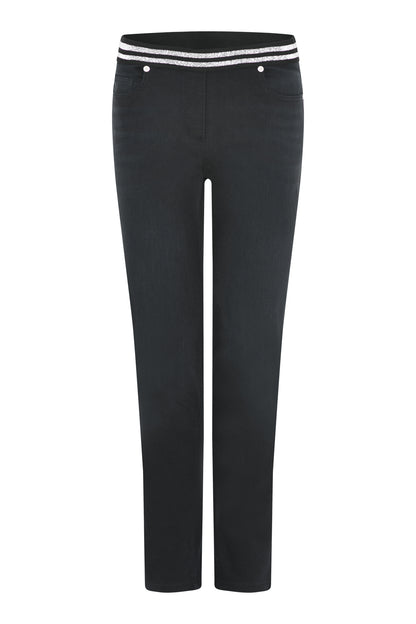 Black denim stretch jeans i&